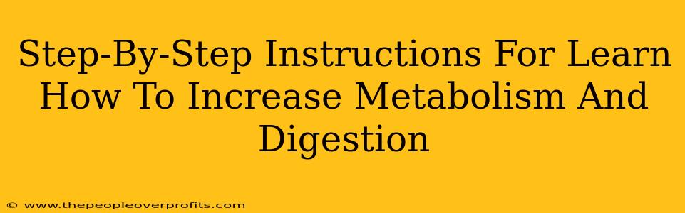Step-By-Step Instructions For Learn How To Increase Metabolism And Digestion
